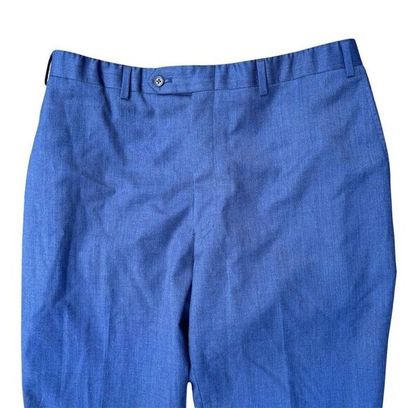 Hart Schaffner Marx Men's Blue Dress Pants Size 38 Business Trousers - Picture 3 of 6
